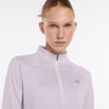 New Balance womens Athletics Heat Grid 1/2 Zip(Taro Heather)