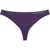 New Balance womens Ultra Comfort Performance Seamless Thong Underwear (3 Pack) Thong Panties(Violet Tulip/Crown Jewel/Black)