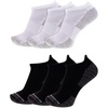 White Black Assorted Tab (6 Pairs)
