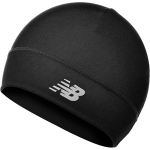 New Balance Lightweight Running/Athletic Skullcap Hat, Beanie, Cap(Black)