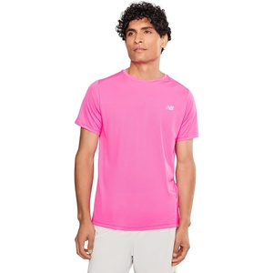 New Balance Men’s Sport Essential T-Shirt(Pink Heat/Slate Grey)