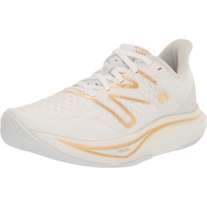 New Balance Women’s Fuelcell Rebel V3 Shoes(White/Gold Metallic/Light Gold Metallic)