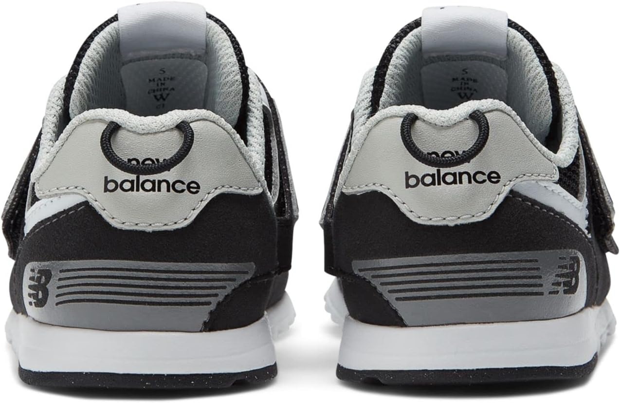 image:imageNew Balance Baby Boys 574 Newb HookandLoop Sneakers Casual ShoesBlackSilver Metallic