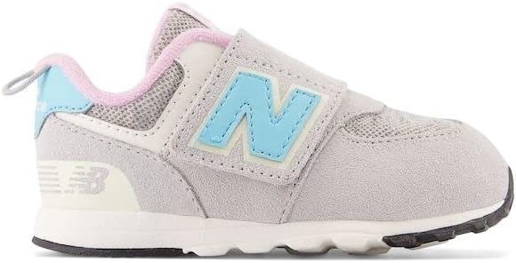 image:imageNew Balance Baby Boys 574 Newb HookandLoop Sneakers Casual ShoesBrighton GreySummer AquaLilac Cloud