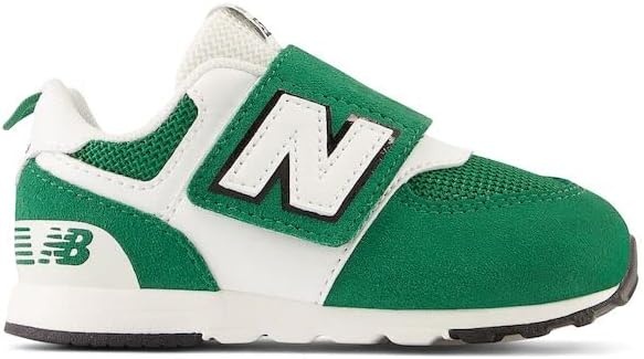 image:imageNew Balance Baby Boys 574 Newb HookandLoop Sneakers Casual ShoesClassic PineWhiteBlack