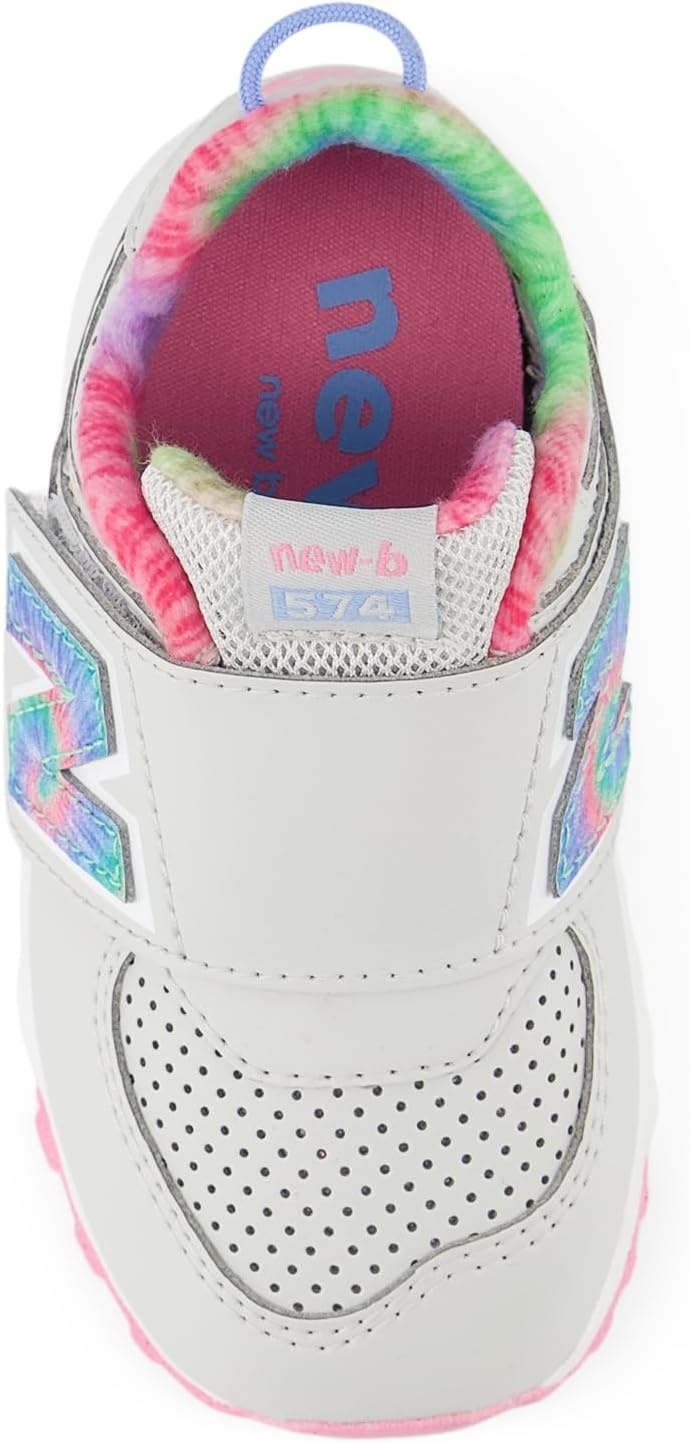 image:imageNew Balance Baby Boys 574 Newb HookandLoop Sneakers Casual ShoesGrey MatterSignal Pink