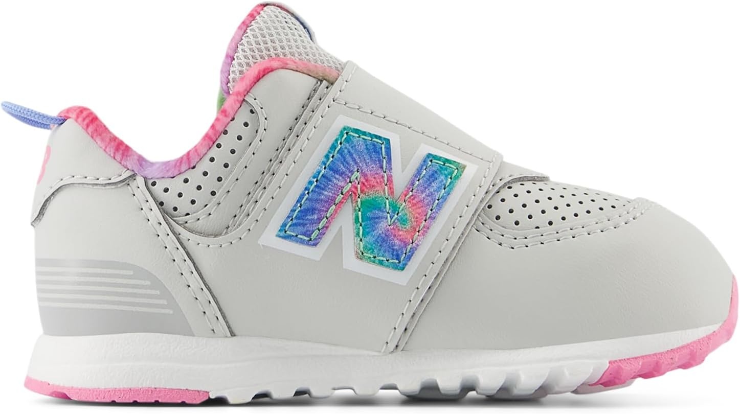 image:imageNew Balance Baby Boys 574 Newb HookandLoop Sneakers Casual ShoesGrey MatterSignal Pink