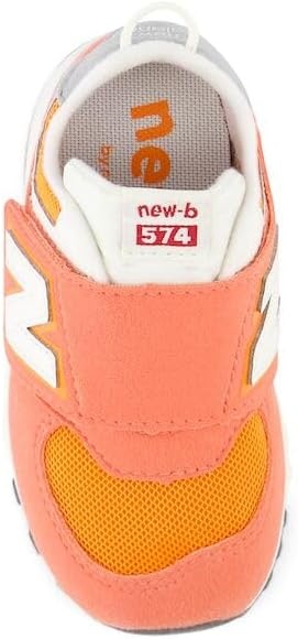 image:imageNew Balance Baby Boys 574 Newb HookandLoop Sneakers Casual ShoesGulf RedWhite