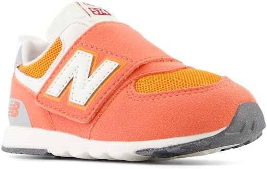 image:imageNew Balance Baby Boys 574 Newb HookandLoop Sneakers Casual ShoesGulf RedWhite