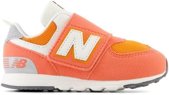 image:imageNew Balance Baby Boys 574 Newb HookandLoop Sneakers Casual ShoesGulf RedWhite