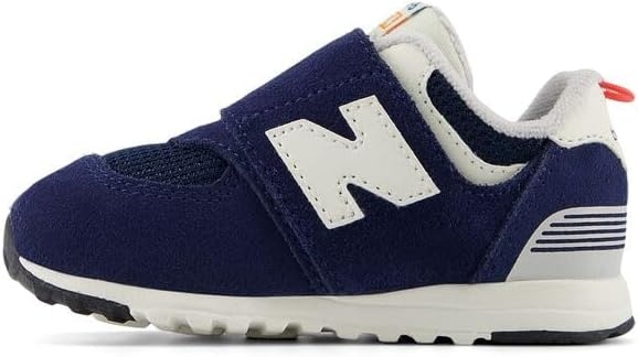 image:imageNew Balance Baby Boys 574 Newb HookandLoop Sneakers Casual ShoesNb NavyBlast Red
