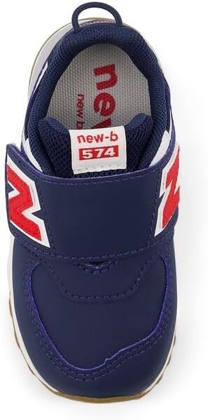 image:imageNew Balance Baby Boys 574 Newb HookandLoop Sneakers Casual ShoesNb NavyTeam Red