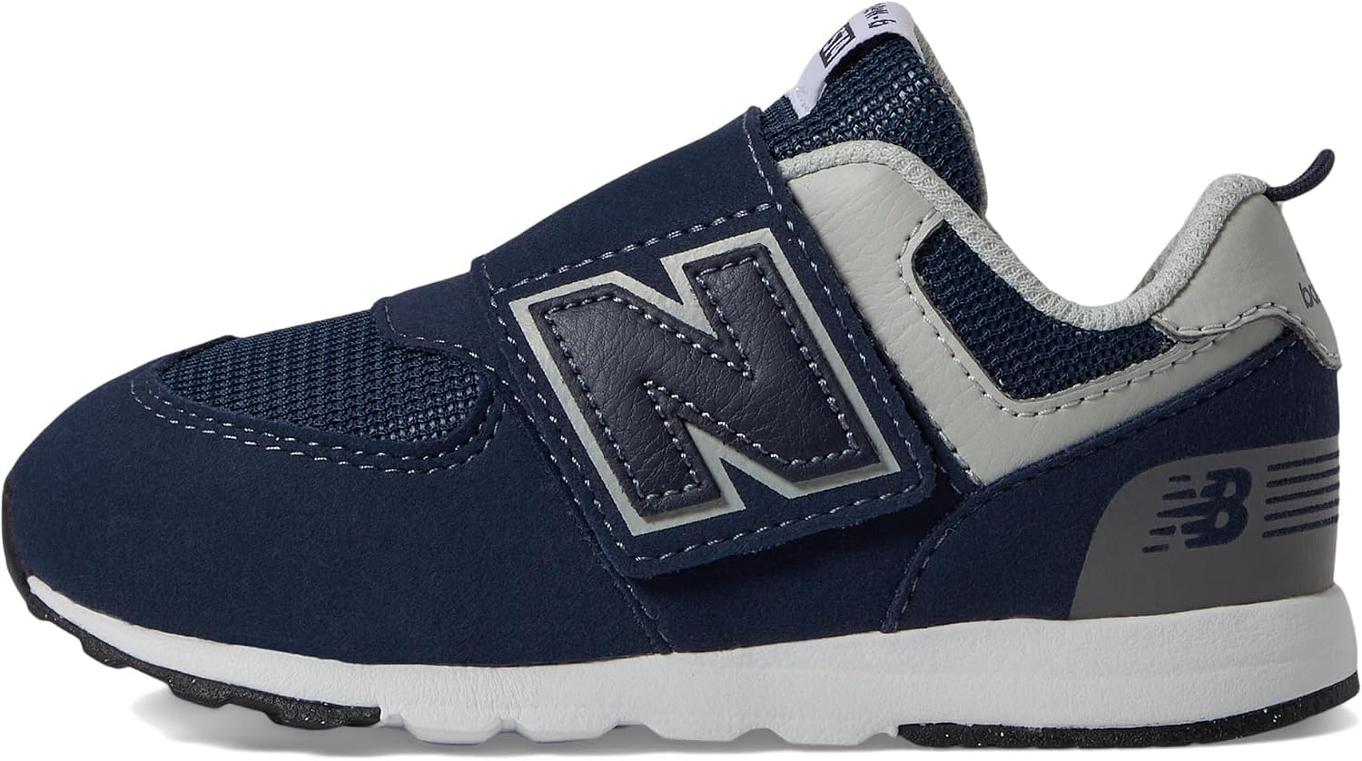 image:imageNew Balance Baby Boys 574 Newb HookandLoop Sneakers Casual ShoesNb NavyWhite