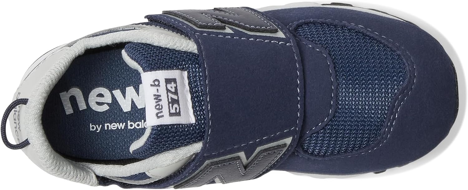image:imageNew Balance Baby Boys 574 Newb HookandLoop Sneakers Casual ShoesNb NavyWhite