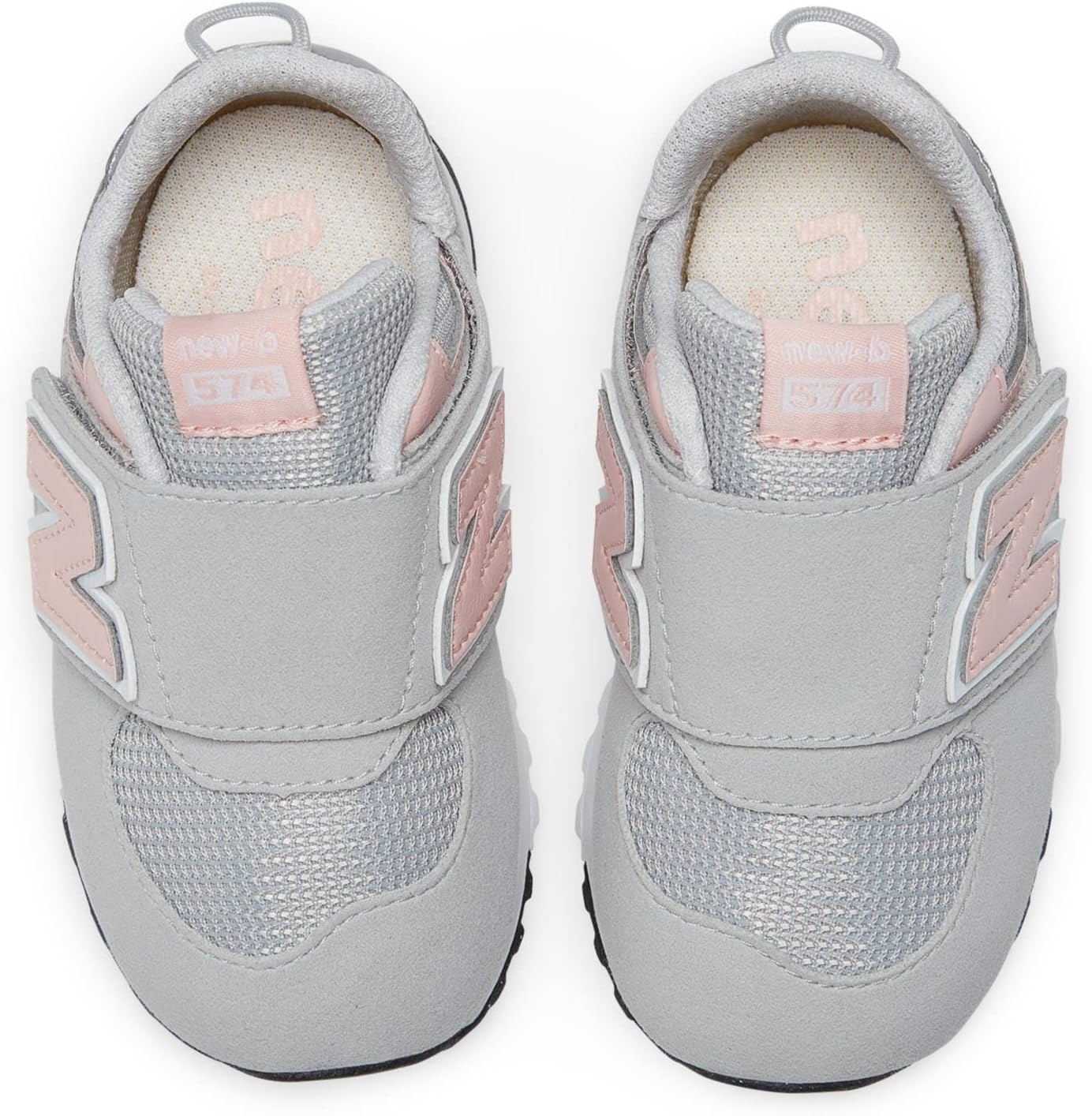 image:imageNew Balance Baby Boys 574 Newb HookandLoop Sneakers Casual ShoesRain CloudPink Haze