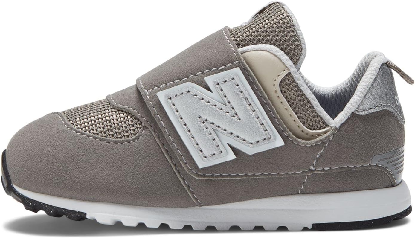 image:imageNew Balance Baby Boys 574 Newb HookandLoop Sneakers Casual ShoesRain CloudSilver Metallic