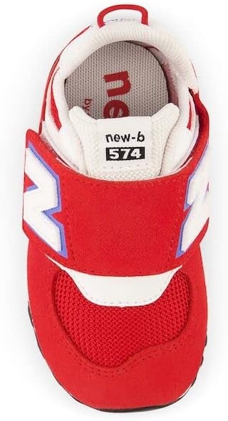 image:imageNew Balance Baby Boys 574 Newb HookandLoop Sneakers Casual ShoesTeam RedWhiteBright Lapis