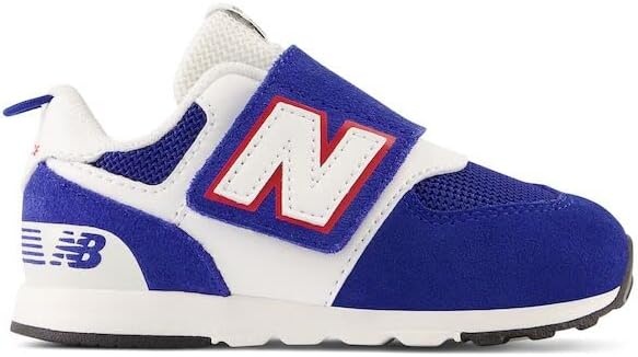 image:imageNew Balance Baby Boys 574 Newb HookandLoop Sneakers Casual ShoesTeam RoyalWhiteTrue Red