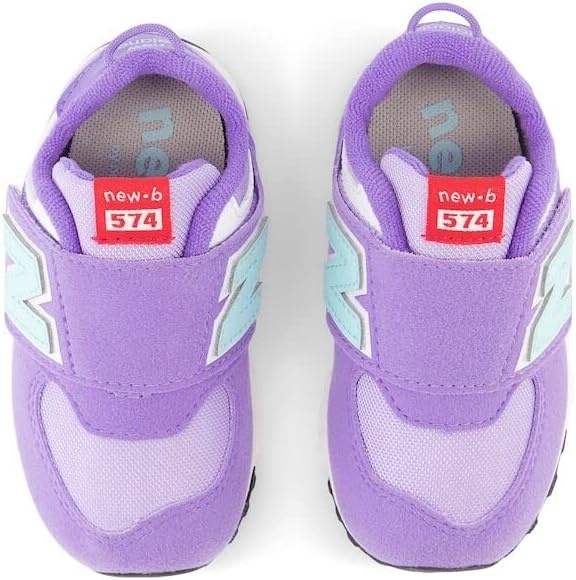 image:imageNew Balance Baby Boys 574 Newb HookandLoop Sneakers Casual ShoesViolet CrushBright Cyan
