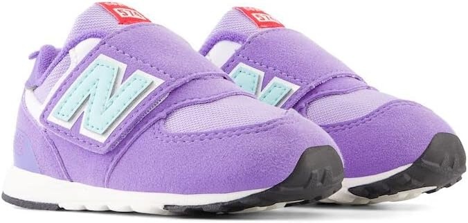 image:imageNew Balance Baby Boys 574 Newb HookandLoop Sneakers Casual ShoesViolet CrushBright Cyan