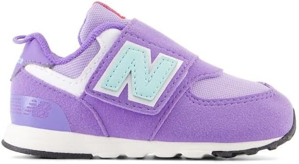 image:imageNew Balance Baby Boys 574 Newb HookandLoop Sneakers Casual ShoesViolet CrushBright Cyan