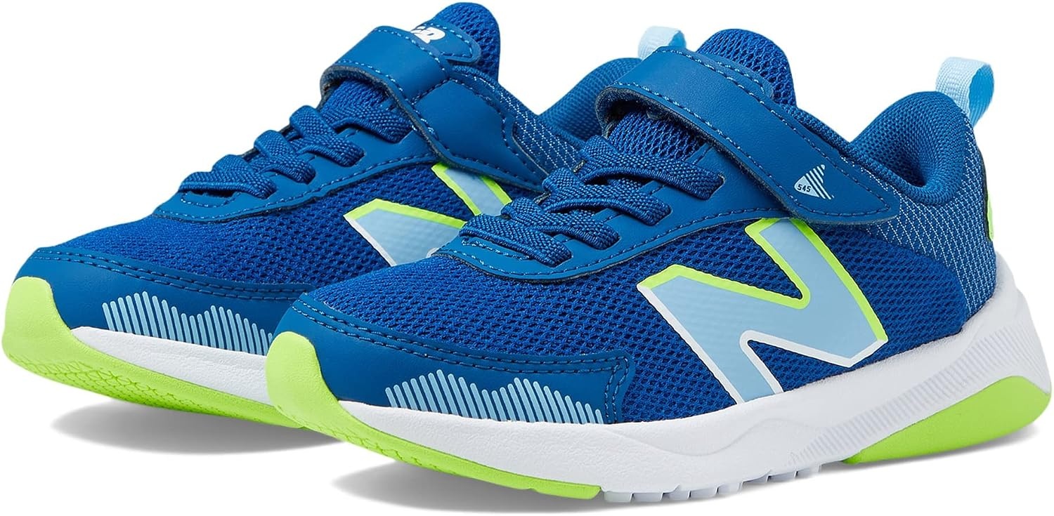 image:imageNew Balance Baby Boys Dynasoft 545 V1 Bungee Lace SneakersAtlantic BluePixel GreenBlue Haze