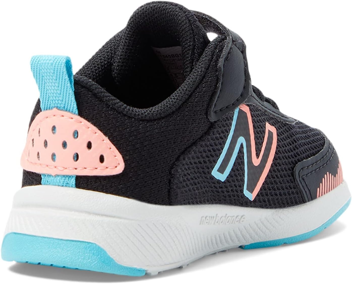 image:imageNew Balance Baby Boys Dynasoft 545 V1 Bungee Lace SneakersBlackGrapefruitSummer Aqua