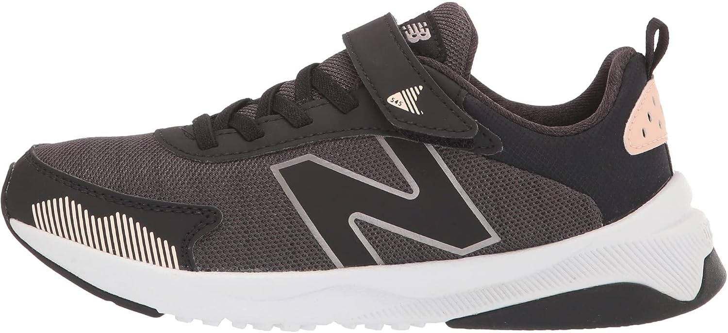 image:imageNew Balance Baby Boys Dynasoft 545 V1 Bungee Lace SneakersBlackOyster PinkChampagne Metallic