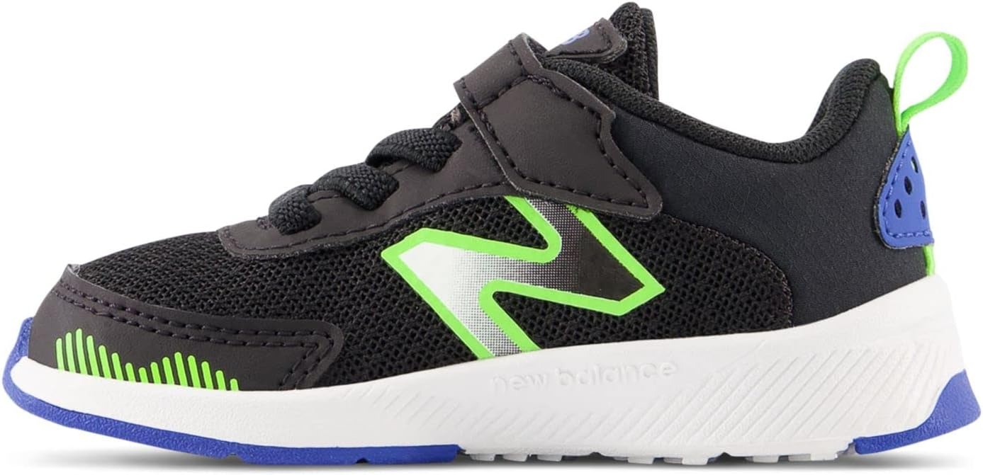 image:imageNew Balance Baby Boys Dynasoft 545 V1 Bungee Lace SneakersBlackPixel GreenCobalt