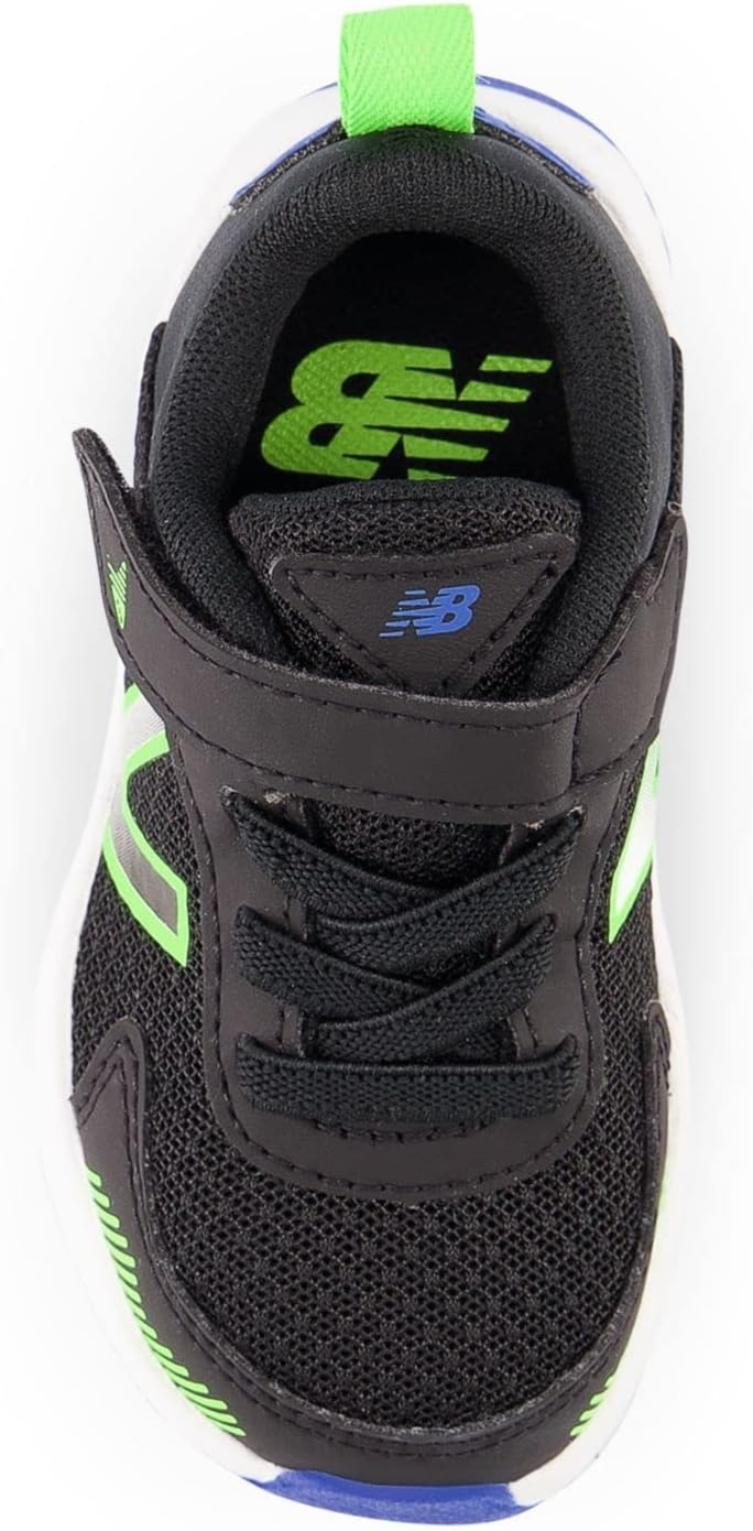 image:imageNew Balance Baby Boys Dynasoft 545 V1 Bungee Lace SneakersBlackPixel GreenCobalt