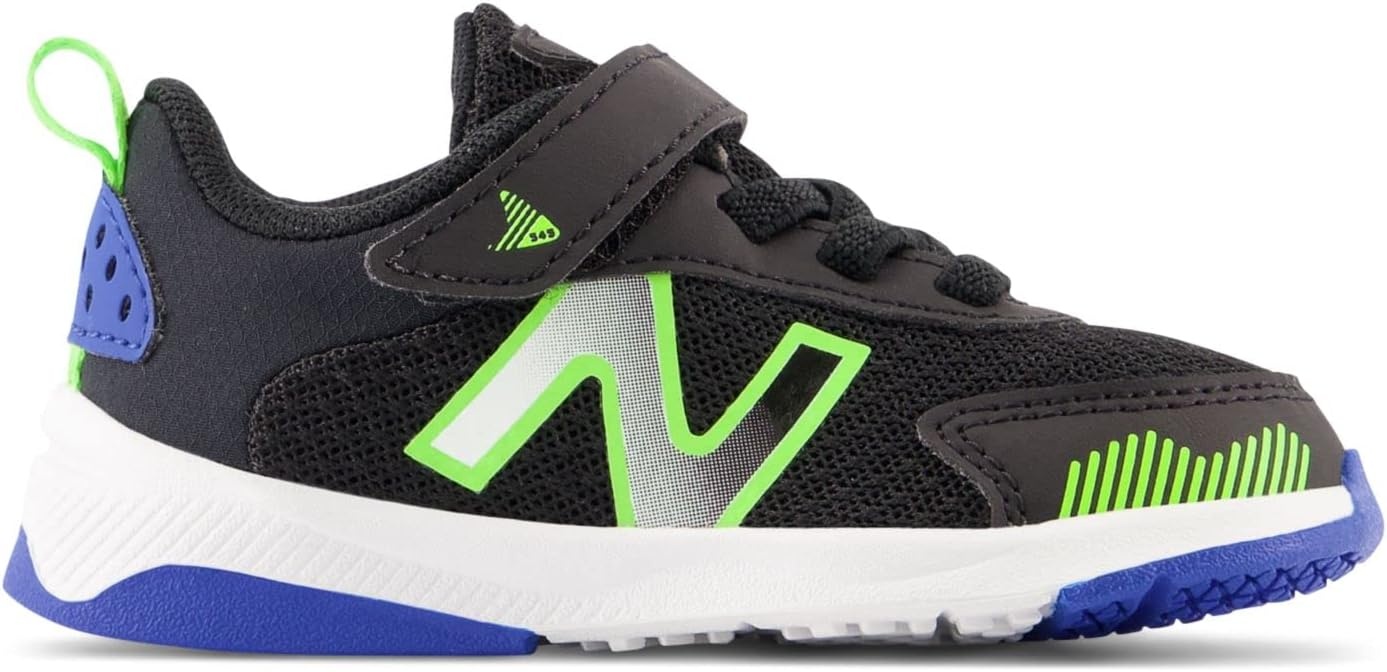image:imageNew Balance Baby Boys Dynasoft 545 V1 Bungee Lace SneakersBlackPixel GreenCobalt
