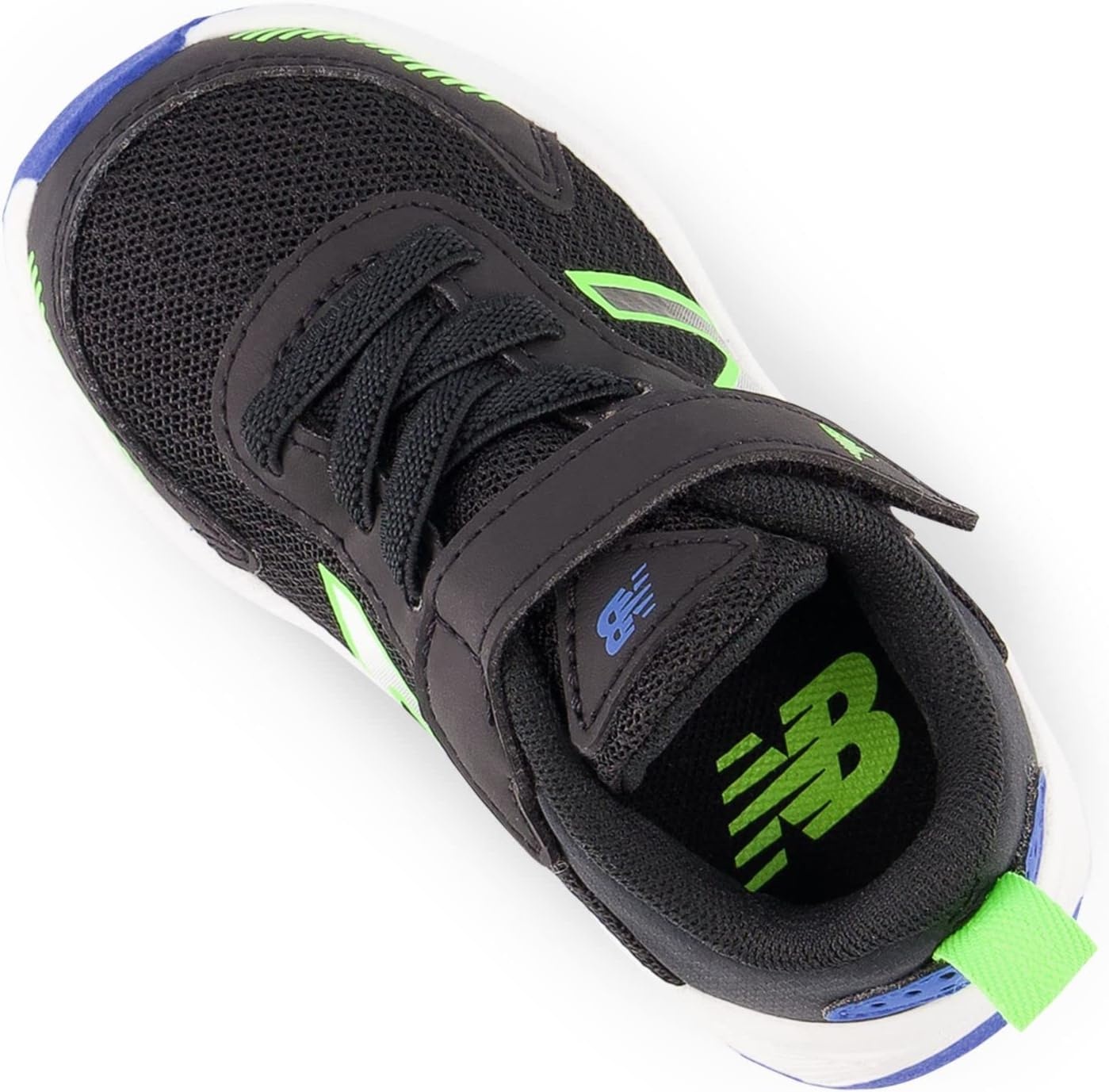image:imageNew Balance Baby Boys Dynasoft 545 V1 Bungee Lace SneakersBlackPixel GreenCobalt