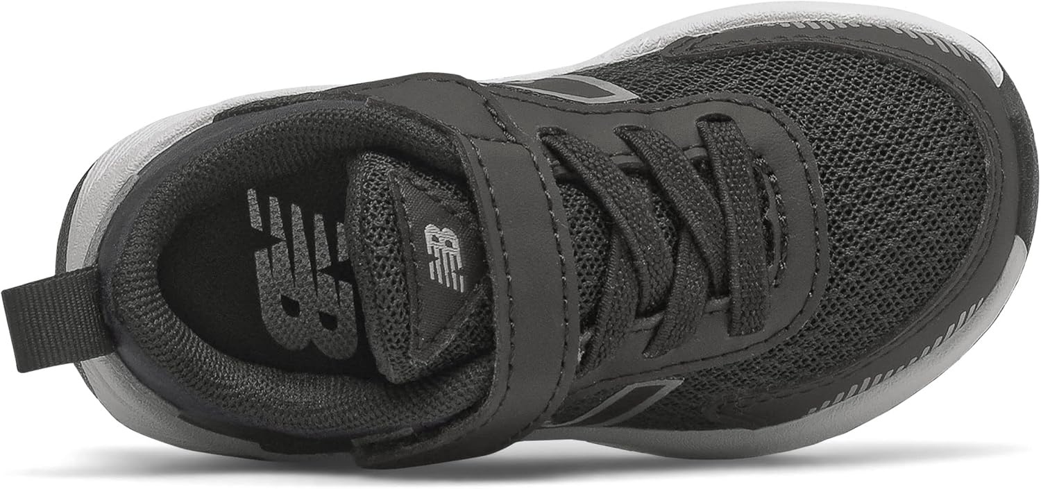 image:imageNew Balance Baby Boys Dynasoft 545 V1 Bungee Lace SneakersBlackWhiteSilver Metallic