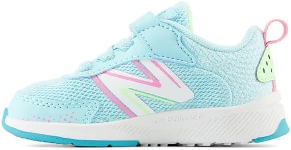 image:imageNew Balance Baby Boys Dynasoft 545 V1 Bungee Lace SneakersBright CyanMint FlashSignal Pink