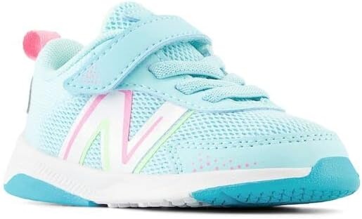 image:imageNew Balance Baby Boys Dynasoft 545 V1 Bungee Lace SneakersBright CyanMint FlashSignal Pink