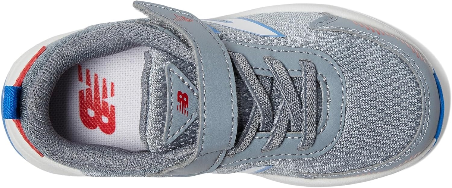 image:imageNew Balance Baby Boys Dynasoft 545 V1 Bungee Lace SneakersSteelTeam RedBlue Oasis