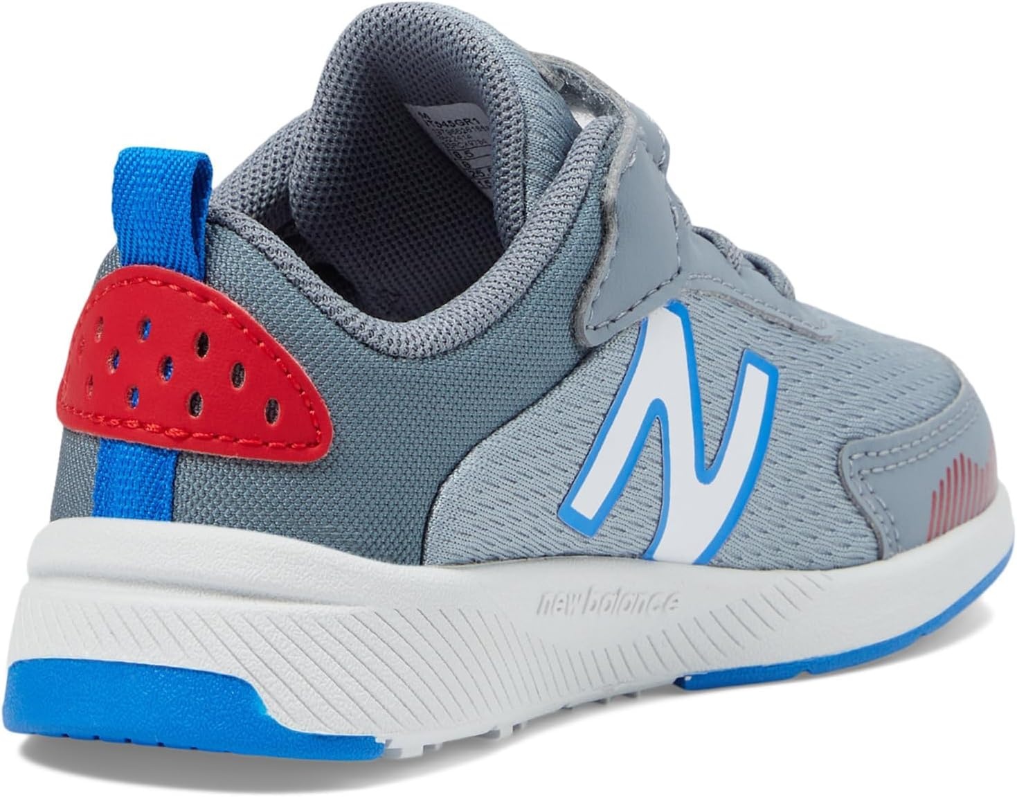 image:imageNew Balance Baby Boys Dynasoft 545 V1 Bungee Lace SneakersSteelTeam RedBlue Oasis