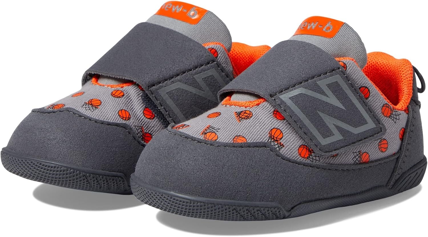 image:imageNew Balance Baby Boys Newb V1 Hook and LoopMagnetShadow GreyPoppy