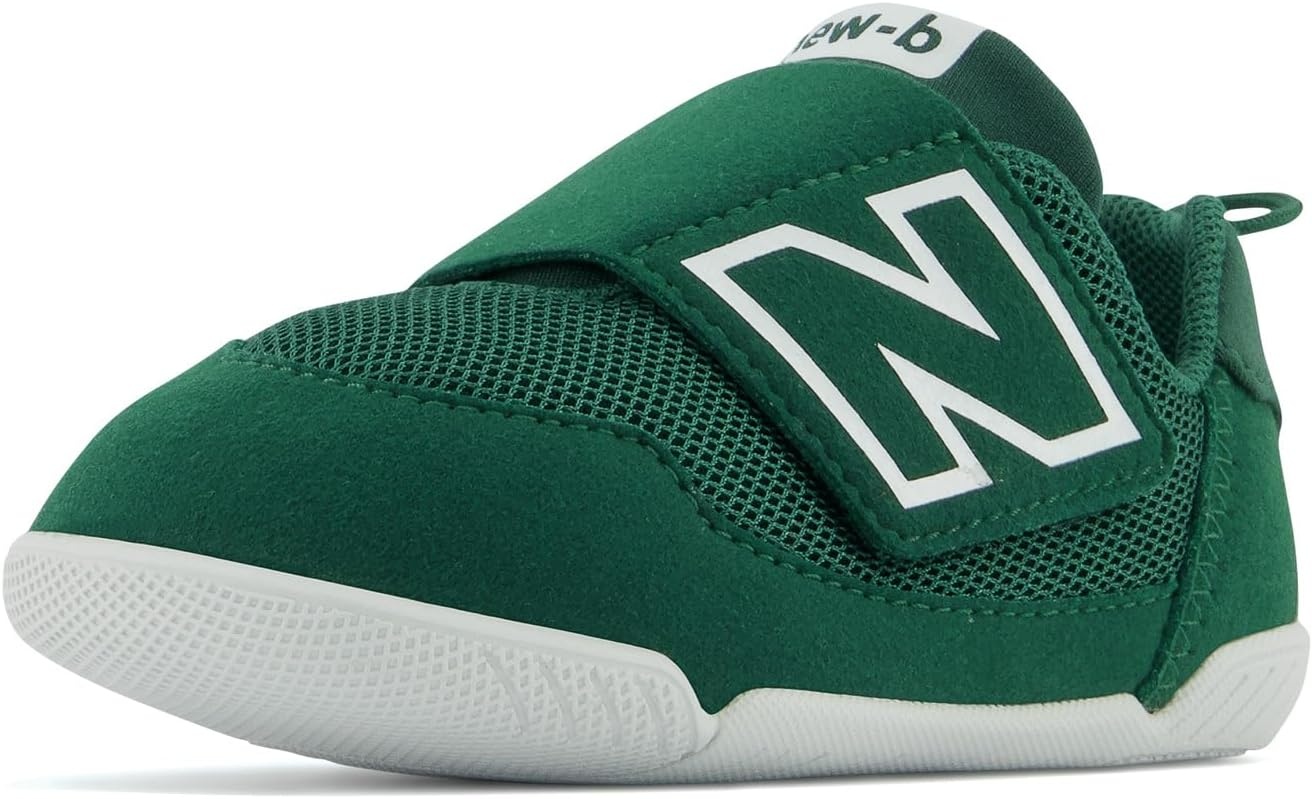 image:imageNew Balance Baby Boys Newb V1 Hook and LoopTeam Forest GreenWhite