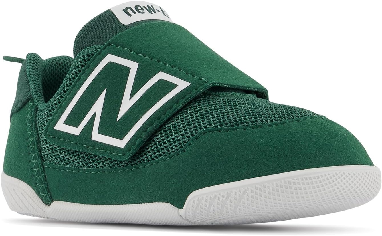 image:imageNew Balance Baby Boys Newb V1 Hook and LoopTeam Forest GreenWhite
