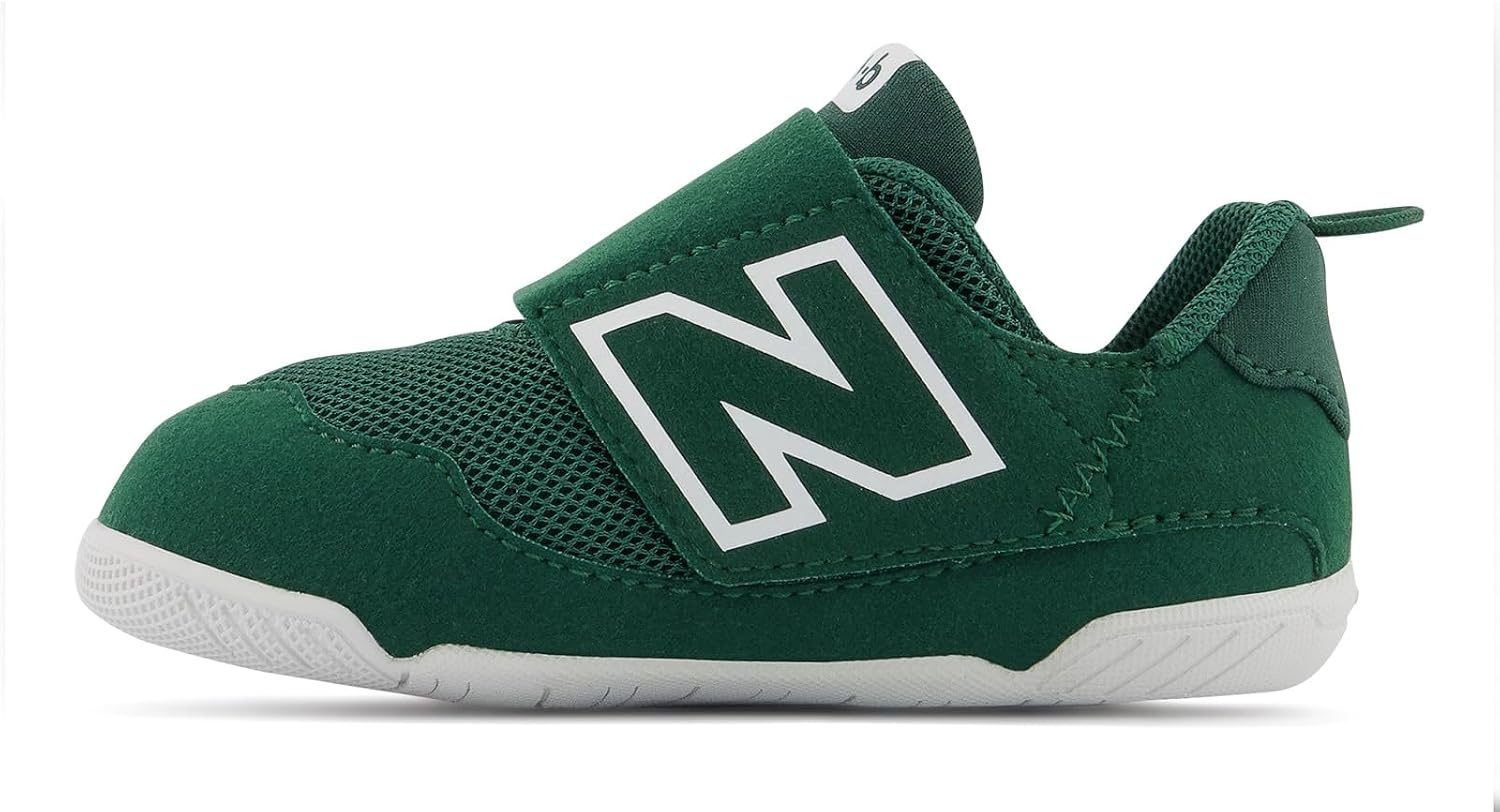 image:imageNew Balance Baby Boys Newb V1 Hook and LoopTeam Forest GreenWhite
