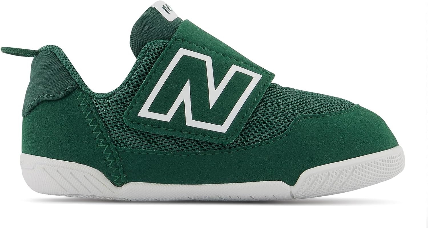 image:imageNew Balance Baby Boys Newb V1 Hook and LoopTeam Forest GreenWhite