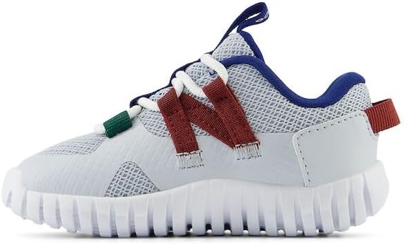 image:imageNew Balance Boys Playgruv V2 Bungee SneakersGraniteMercury RedMarsh Green