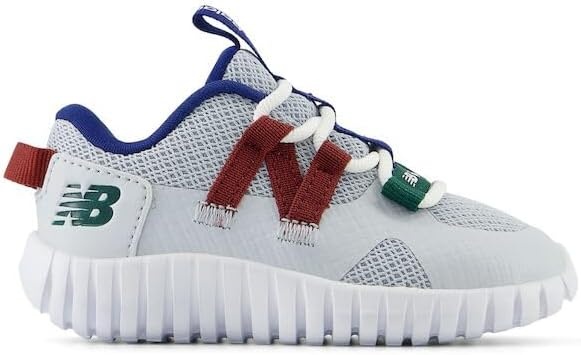 image:imageNew Balance Boys Playgruv V2 Bungee SneakersGraniteMercury RedMarsh Green