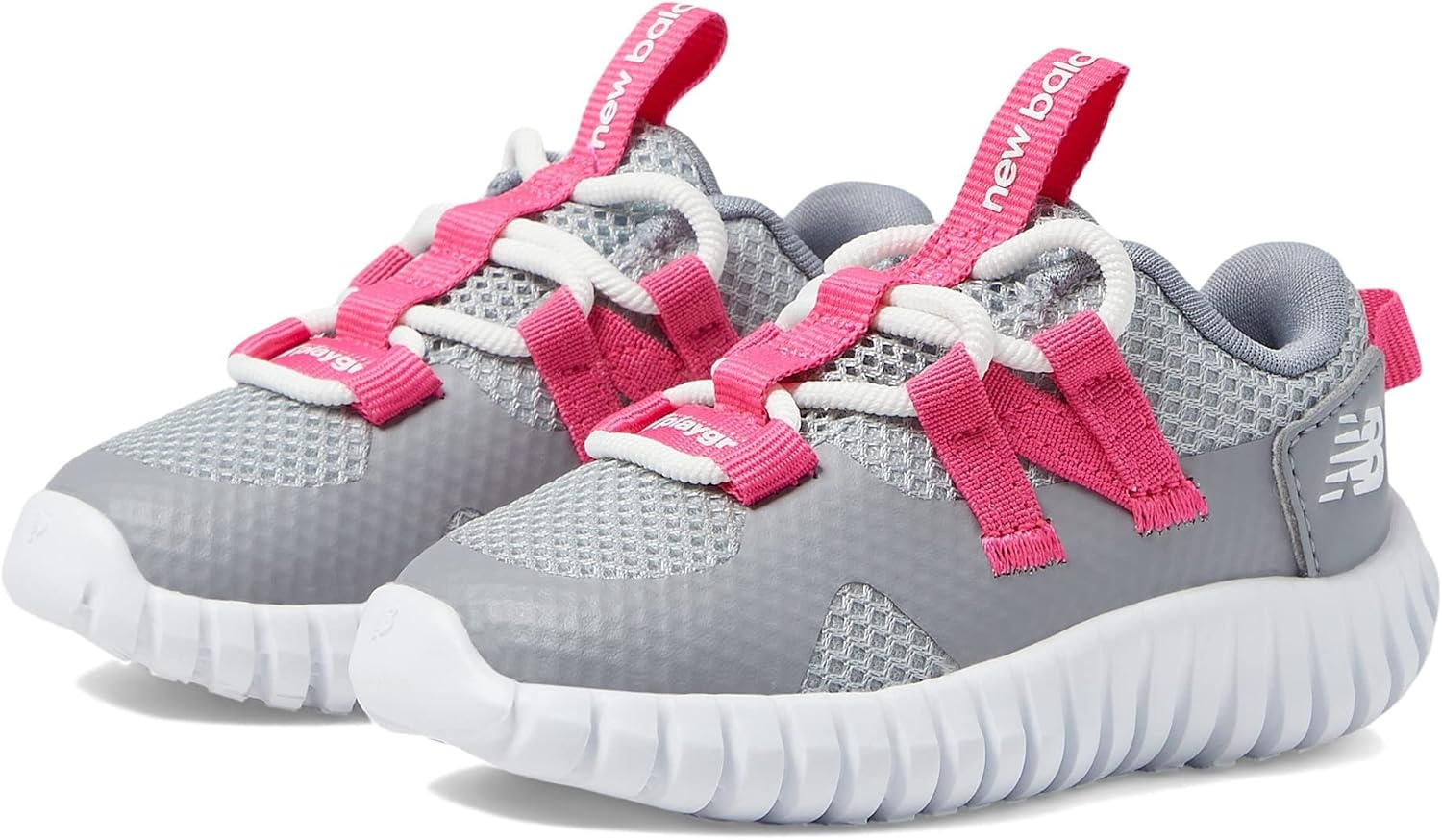 image:imageNew Balance Boys Playgruv V2 Bungee SneakersGreyHipink