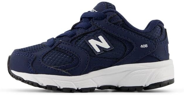 image:imageNew Balance Kids 408 Bungee Lace Casual ShoesNb NavyNb 103 White