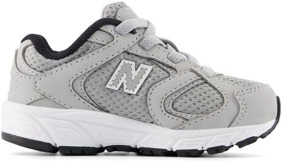 image:imageNew Balance Kids 408 Bungee Lace Casual ShoesRaincloudSilver Metallic