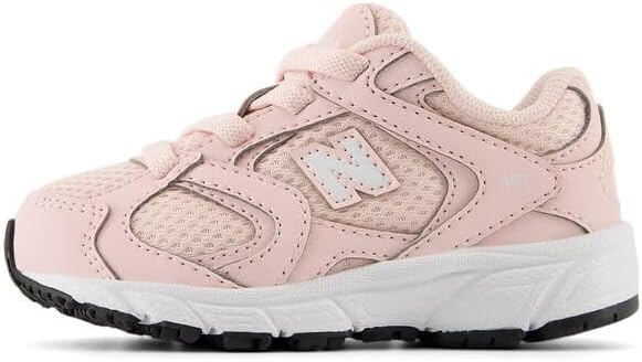 image:imageNew Balance Kids 408 Bungee Lace Casual ShoesShell PinkNb 103 White