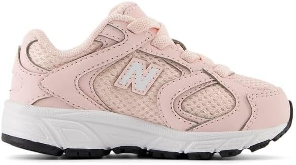 image:imageNew Balance Kids 408 Bungee Lace Casual ShoesShell PinkNb 103 White