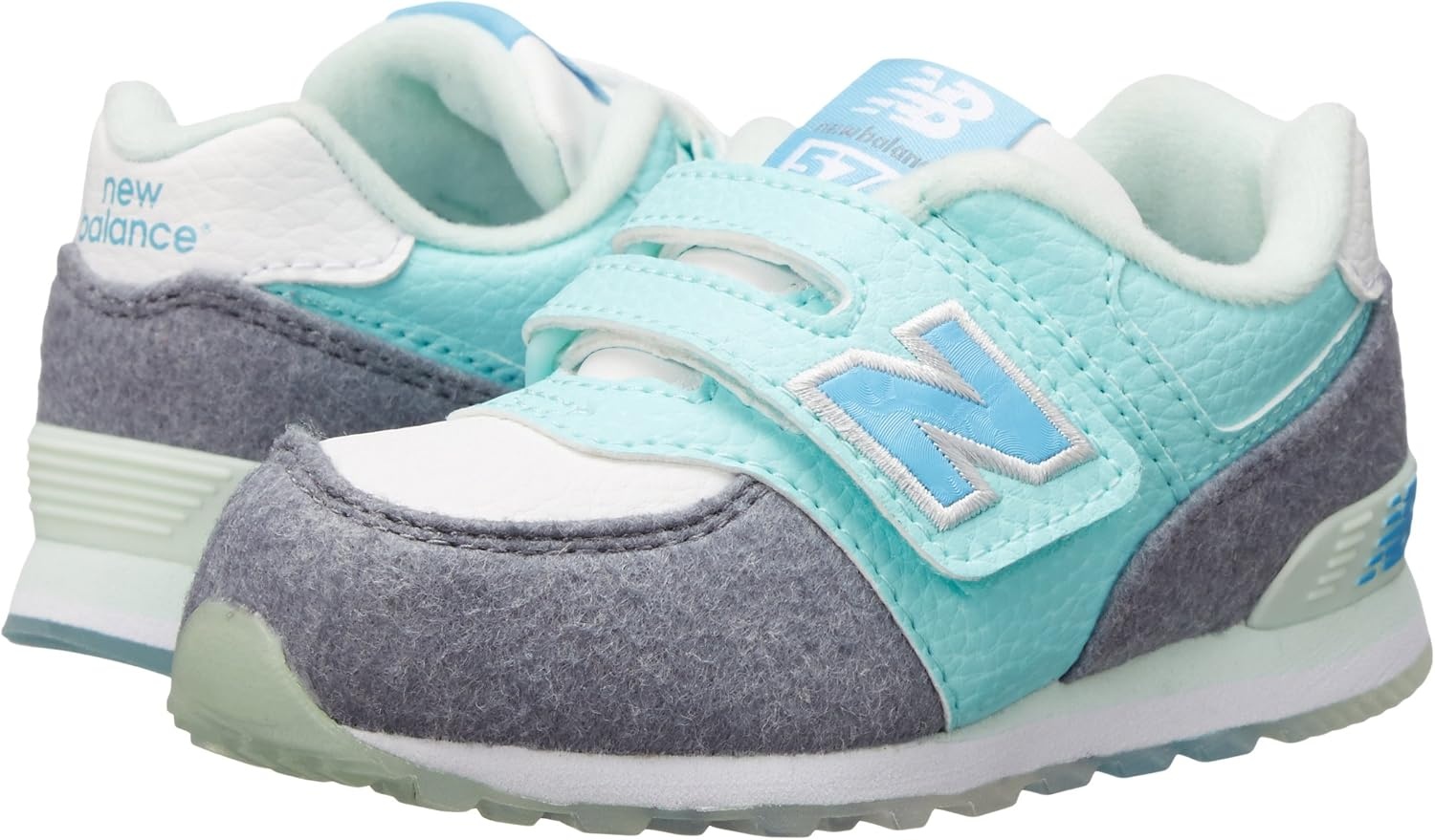 image:imageNew Balance Kids 574 V1 LaceUp SneakersArctic BlueGrey